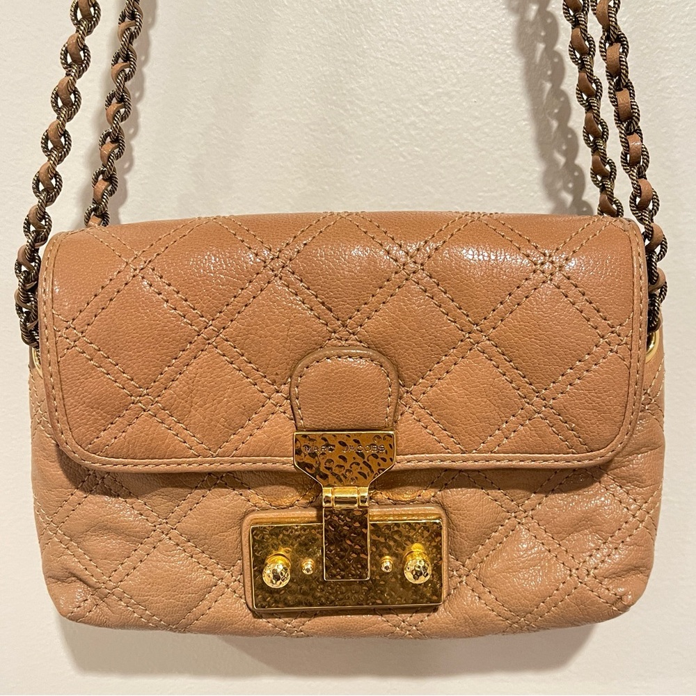 ❤️‍🔥 MARC JACOBS The Single Baroque Quilted Small Bag, Nude - Picture 8 of 10